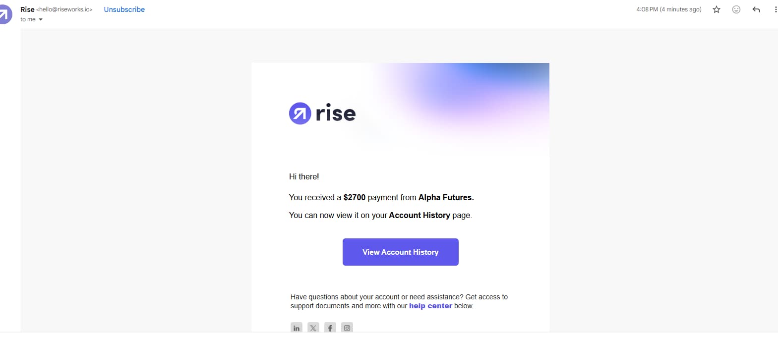 Rise (Alpha Futures) — $2,700
